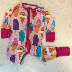 Little Sleepies Zippy, 3-6m, Ice Cream